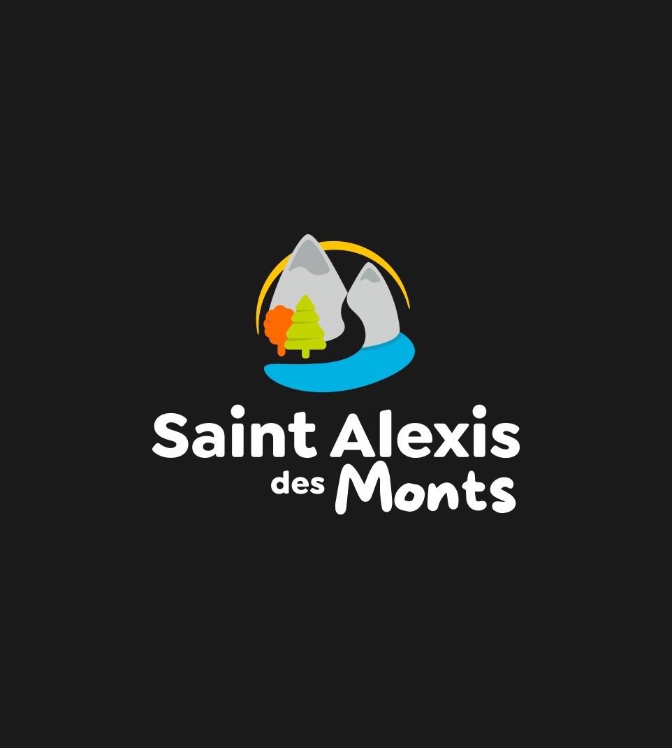 Logo de Saint-Alexis-des-Monts inversé