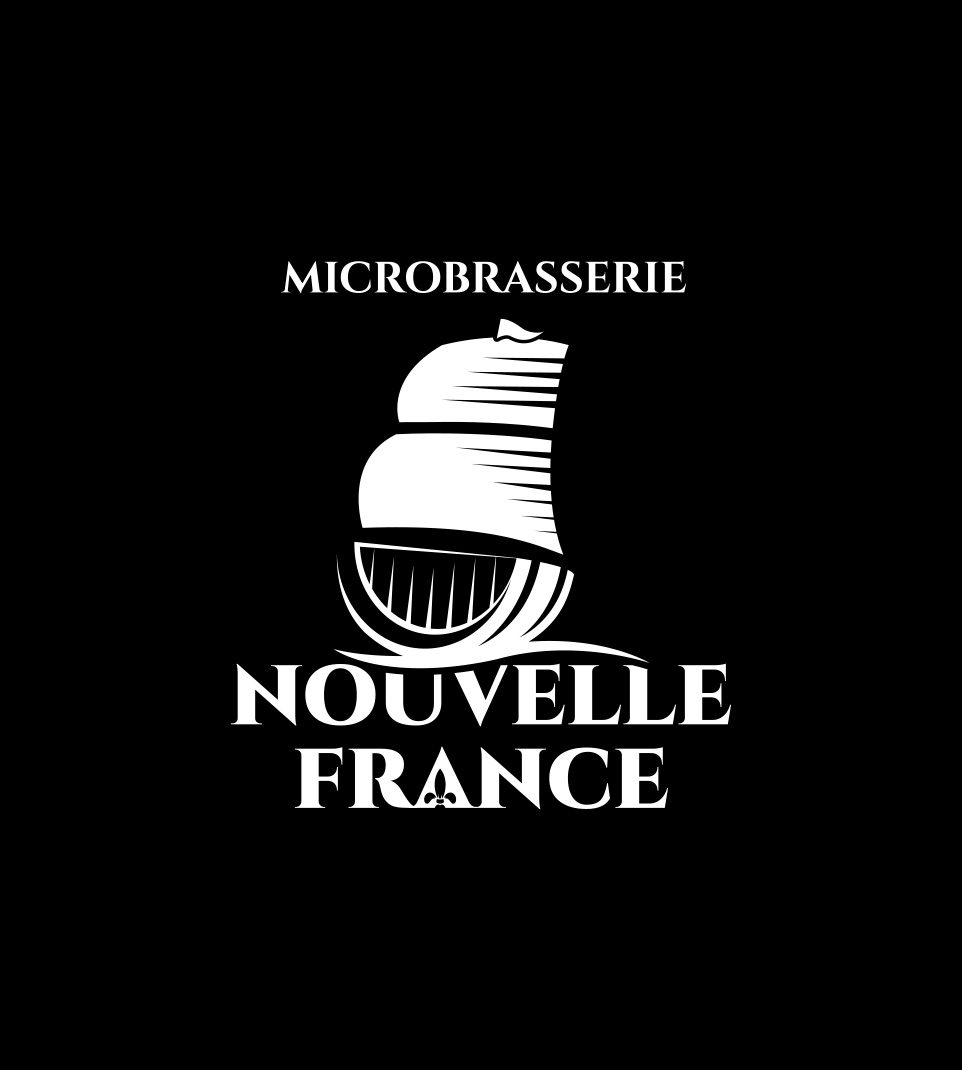 Logo Microbrasserie Nouvelle France blanc